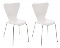 2er Set Besucherstuhl Calisto weiß 2er Set Besucherstuhl Calisto weiß