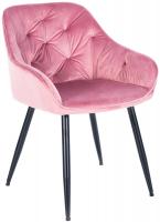 Besucherstuhl Cassis Samt rosa