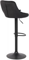Barhocker Lazio Samt schwarz schwarz Barhocker Lazio Samt schwarz schwarz