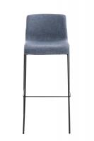 Barhocker Hoover Stoff 4-Fuß Gestell schwarz blau Barhocker Hoover Stoff 4-Fuß Gestell schwarz blau