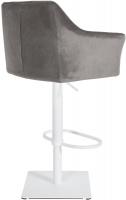 Barhocker Damaso W Samt grau Barhocker Damaso W Samt grau