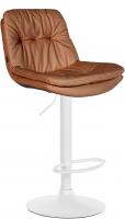 Barhocker Laurel Kunstleder weiß hellbraun Barhocker Laurel Kunstleder weiß hellbraun