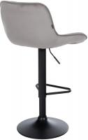 Barhocker Kasson Samt grau Barhocker Kasson Samt grau