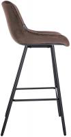 Barhocker Weston Samt braun Barhocker Weston Samt braun
