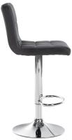 Barhocker Peru Samt chrom schwarz 