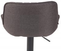 Barhocker Lentini Stoff schwarz dunkelgrau 