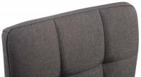 4er Set Palma Lounger V2 Stoff dunkelgrau 