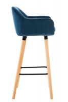 Barhocker Grant Samt blau 