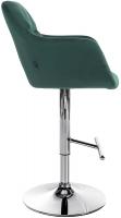 Barhocker Natoma Samt chrom grün Barhocker Natoma Samt chrom grün