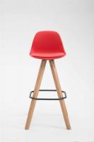 Barhocker Franklin Kunstleder Square Natura (eiche) rot Barhocker Franklin Kunstleder Square Natura (eiche) rot