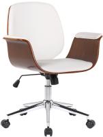 Bürostuhl Kemberg Kunstleder walnuss/weiß Bürostuhl Kemberg Kunstleder walnuss/weiß