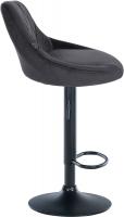 2er Set Barhocker Lazio Samt schwarz dunkelgrau 2er Set Barhocker Lazio Samt schwarz dunkelgrau