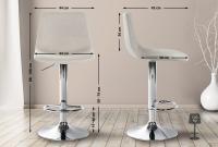 2er Set Barhocker Divo Stoff Chrom creme 2er Set Barhocker Divo Stoff Chrom creme