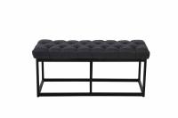 Sitzbank Amun Stoff Schwarz 100 cm schwarz Sitzbank Amun Stoff Schwarz 100 cm schwarz