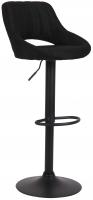 Barhocker Milet Stoff schwarz schwarz Barhocker Milet Stoff schwarz schwarz