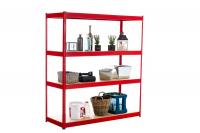 Lagerregal 160x60x180 cm rot Lagerregal 160x60x180 cm rot