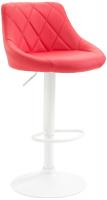 Barhocker Lazio Kunstleder weiß rot Barhocker Lazio Kunstleder weiß rot