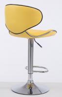 2er Set Barhocker Las Vegas V2 Kunstleder chrom gelb 2er Set Barhocker Las Vegas V2 Kunstleder chrom gelb