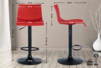 2er Set Barhocker Branford Kunststoff rot 2er Set Barhocker Branford Kunststoff rot