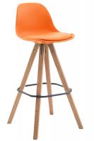 Barhocker Franklin Kunstleder Square Natura (eiche) orange Barhocker Franklin Kunstleder Square Natura (eiche) orange