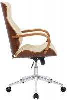Bürostuhl Melilla Kunstleder walnuss/creme Bürostuhl Melilla Kunstleder walnuss/creme