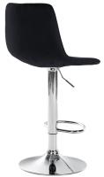 2er Set Barhocker Divo Samt Chrom schwarz 2er Set Barhocker Divo Samt Chrom schwarz