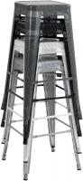4er Set Barhocker Fletcher grau 4er Set Barhocker Fletcher grau