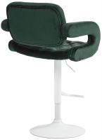 Barhocker Dublin Samt weiß dunkelgrün Barhocker Dublin Samt weiß dunkelgrün