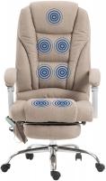 Bürostuhl Pacific Stoff mit Massagefunktion taupe Bürostuhl Pacific Stoff mit Massagefunktion taupe