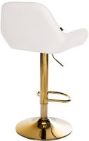 Barhocker Braga Gold Kunstleder weiß Barhocker Braga Gold Kunstleder weiß