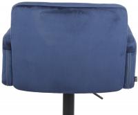 Barhocker Los Angeles Samt schwarz blau 