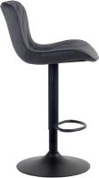 Barhocker Linus Samt schwarz Barhocker Linus Samt schwarz