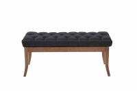 Sitzbank Ramses Stoff antik-hell 100 cm schwarz Sitzbank Ramses Stoff antik-hell 100 cm schwarz