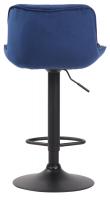 Barhocker Lentini Samt schwarz blau Barhocker Lentini Samt schwarz blau