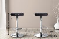 2er Set Barhocker Ponte Samt chrom schwarz 