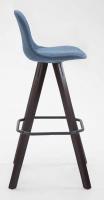 2er Set Barhocker Franklin Stoff Square cappuccino (eiche) blau 