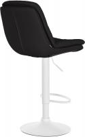 Barhocker Laurel Stoff weiß schwarz Barhocker Laurel Stoff weiß schwarz