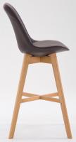 2er Set Barhocker Cannes Kunstleder natura braun 