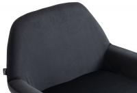 Barhocker Braga Samt schwarz schwarz Barhocker Braga Samt schwarz schwarz