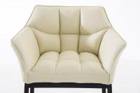 Barhocker Damaso B mit 4-Fuß Gestell creme 