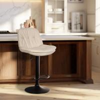 Barhocker Laurel Stoff schwarz creme Barhocker Laurel Stoff schwarz creme