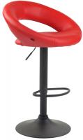 2er Set Barhocker Olinda Kunstleder schwarz rot 