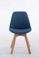 Besucherstuhl Borneo V2 Stoff natura (eiche) blau Besucherstuhl Borneo V2 Stoff natura (eiche) blau