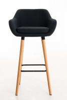 Barhocker Grant Stoff schwarz 