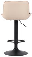 Barhocker Lentini Kunstleder schwarz creme Barhocker Lentini Kunstleder schwarz creme