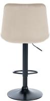 2er Set Barhocker Toni Samt schwarz creme 2er Set Barhocker Toni Samt schwarz creme