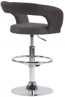 Barhocker Jaen Stoff dunkelgrau 