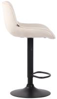 Barhocker Lentini Samt schwarz creme Barhocker Lentini Samt schwarz creme