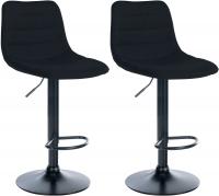 2er Set Barhocker Lex Stoff B schwarz 2er Set Barhocker Lex Stoff B schwarz