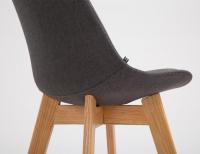 2er Set Barhocker Metz Stoff natura dunkelgrau 